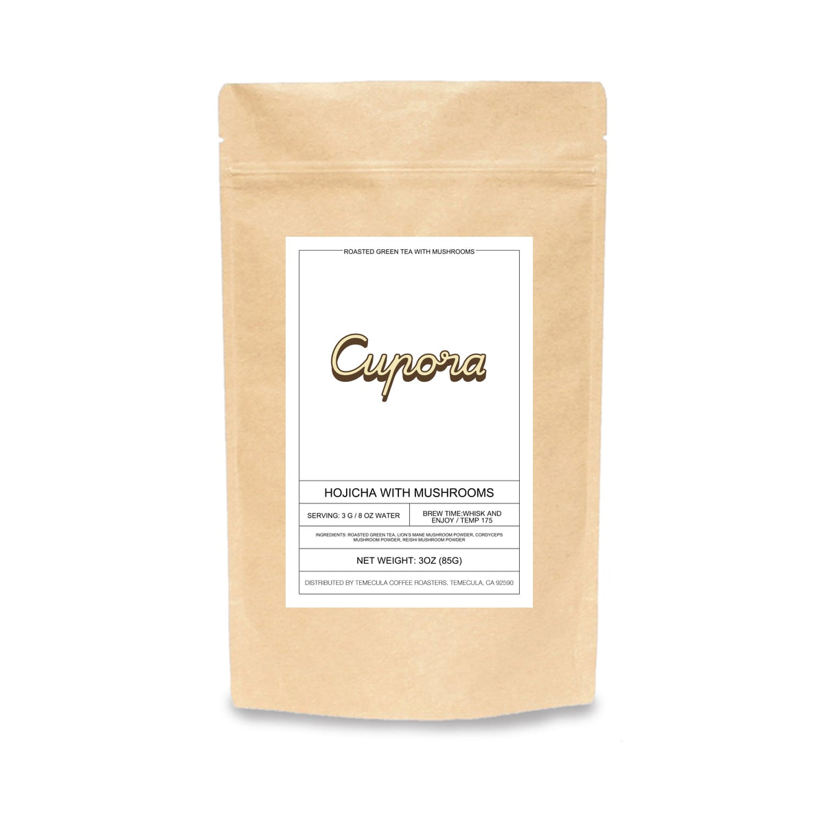 Hojicha With Mushrooms